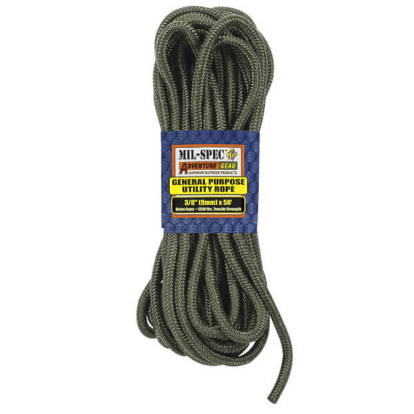 MAJOR SURPLUS 3/8IN 50FT NYLON UTILITY ROPE - Camofire Discount Hunting ...