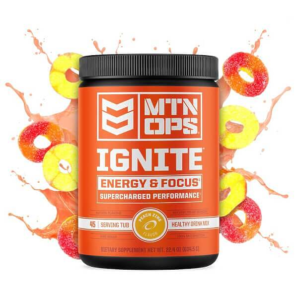 MTN OPS IGNITE SUPERCHARGED ENERGY AND FOCUS 45 SERVING Camofire