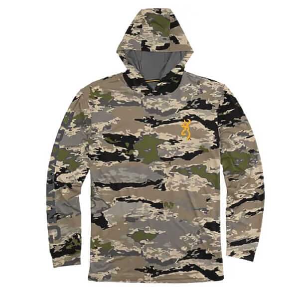 BROWNING LONG SLEEVE HOODED TECH SHIRT - Camofire Discount Hunting Gear ...