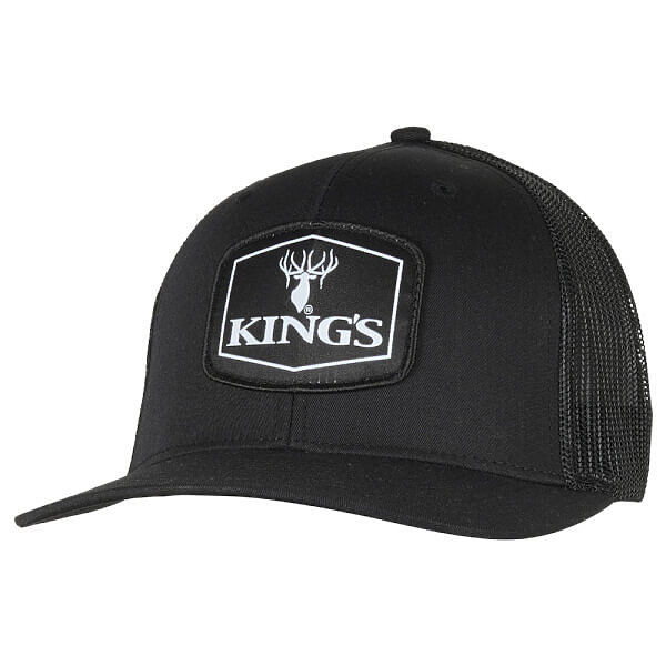 KING'S CAMO BLACK LOGO PATCH HAT - Camofire Discount Hunting Gear, Camo ...