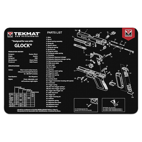 TEKMAT 11X17 HANDGUN CLEANING MAT - Camofire Discount Hunting Gear ...