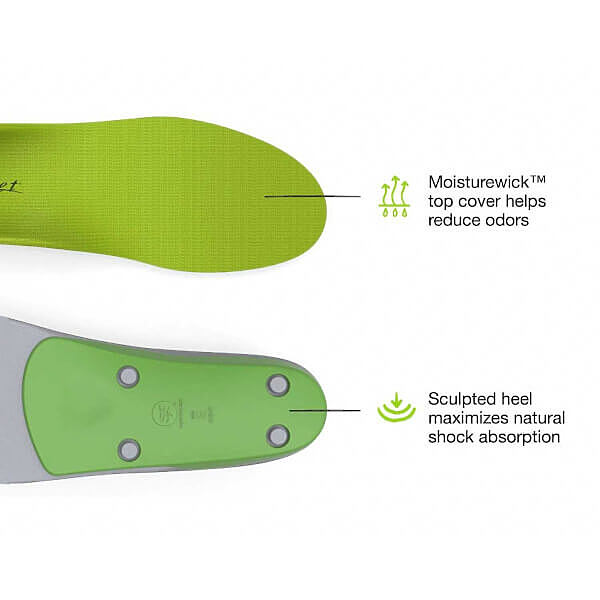 SUPERFEET ALL PURPOSE SUPPORT HIGH ARCH INSOLES (GREEN) - Camofire ...