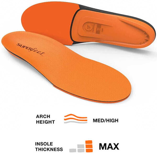 SUPERFEET ALL PURPOSE HIGH IMPACT SUPPORT INSOLES (ORANGE) - Camofire ...