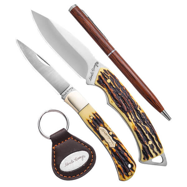 Uncle Henry 2 Piece Fixed Blade Knife Gift Set w/ Sharpening Stone