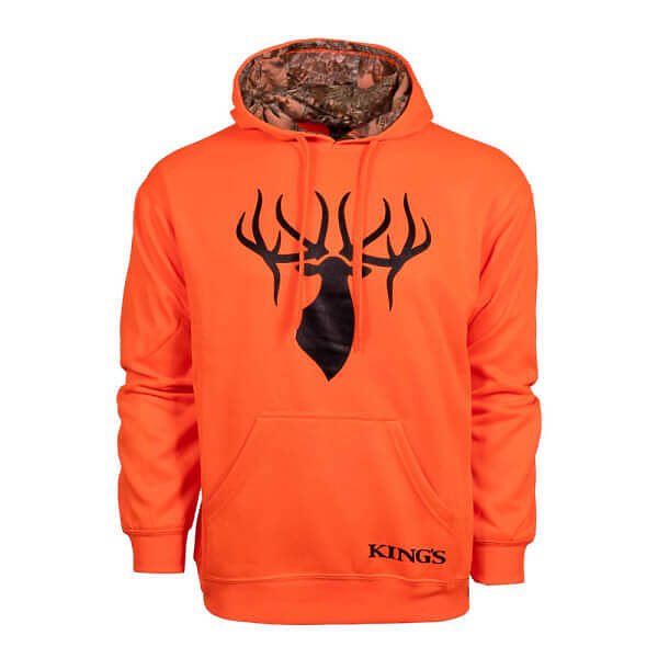 Kings Camo Blaze Orange Poly Hoodie Camofire Discount Hunting Gear Camo And Clothing 0228