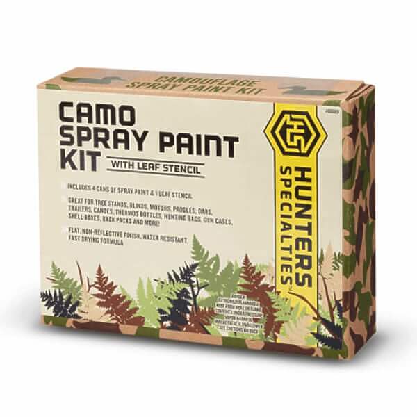 HUNTERS SPECIALTIES CAMO SPRAY PAINT KIT WITH LEAF STENCIL - Camofire ...