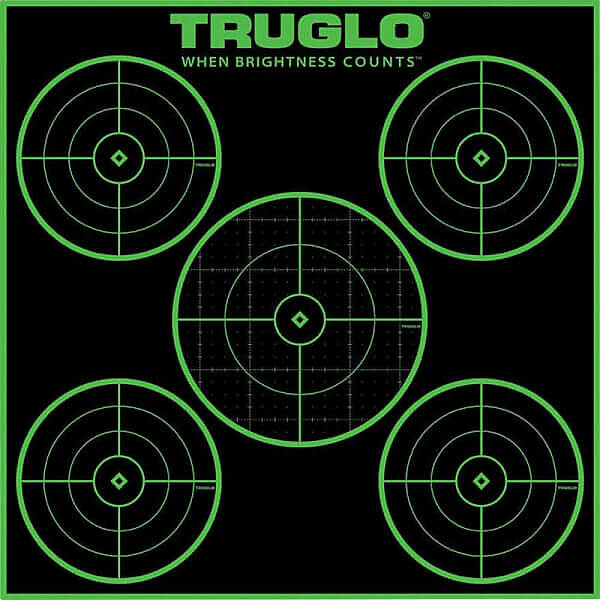 TRUGLO 5-BULLSEYE 12X12 TRU.SEE TARGETS - 25 PACK Photo